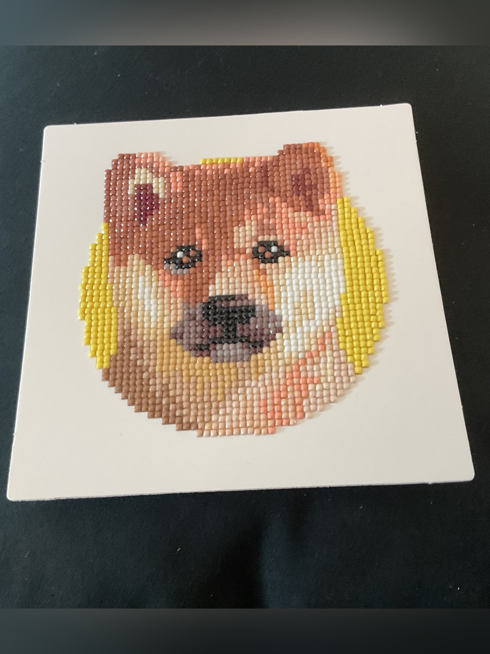 Handmade Dog Diamond Art – Pet Lover Wall Decor.